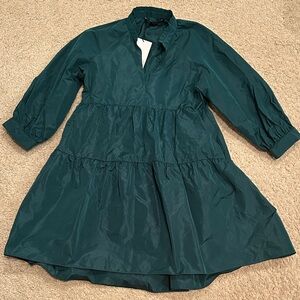 Zara Green Tiered Dress